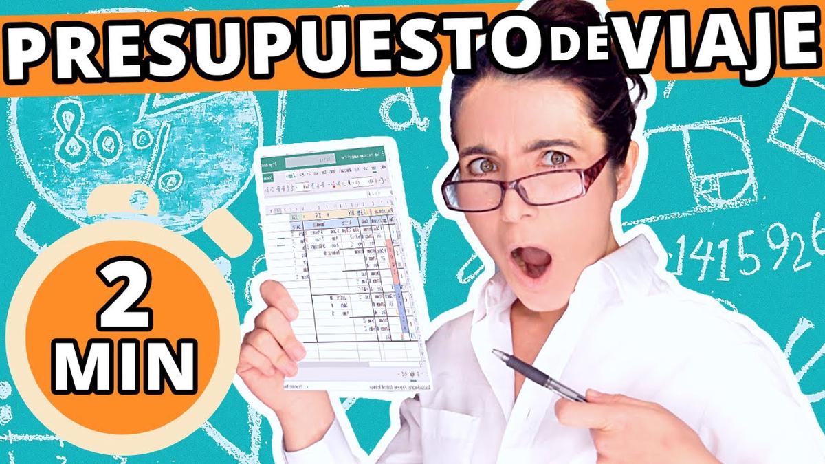'Video thumbnail for Cómo hacer un PRESUPUESTO de VIAJE con Excel 💰💰 Cuánto necesito ahorrar para viajar + CACULAR GASTOS'