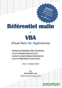 Référentiel VBA – Guide pratique en PDF (par Excel-Malin.com)