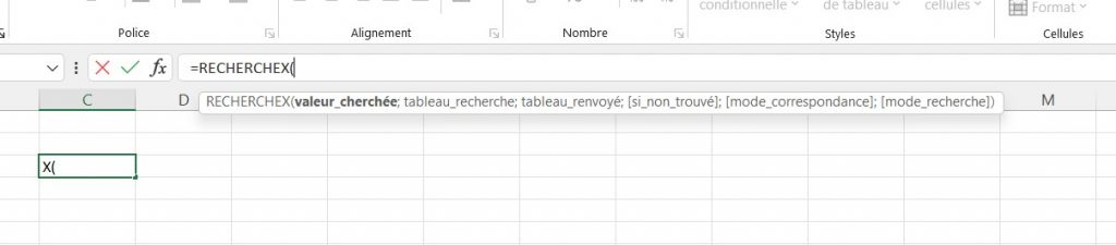 RECHERCHEX en Microsoft 365