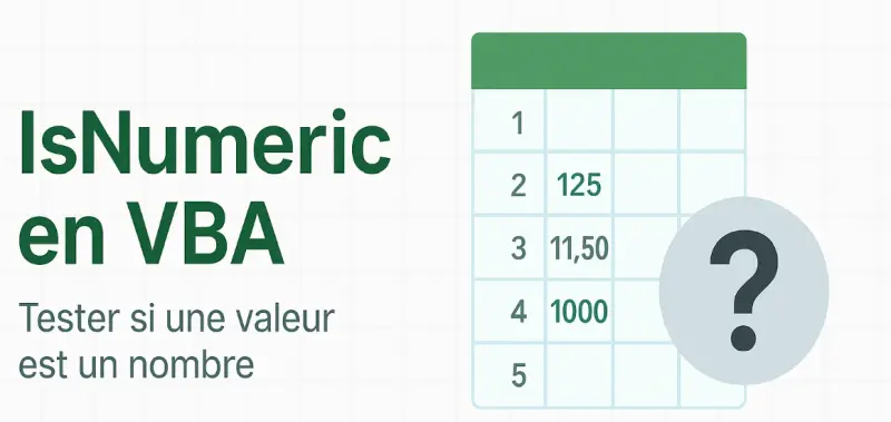 VBA fonction IsNumeric